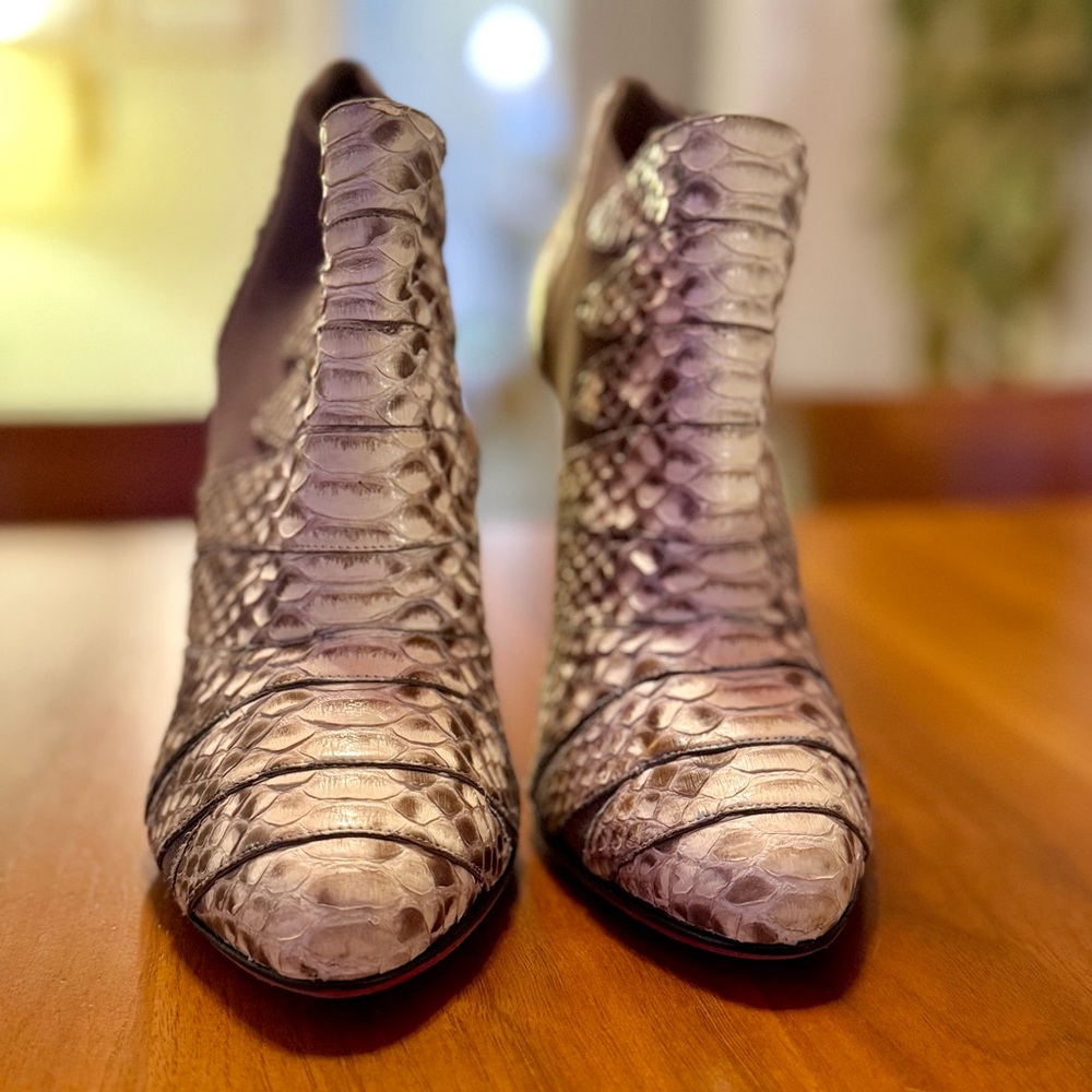 Christian Loubutin Python Booties - image 3